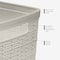 Curver® Jute Cream Plastic Storage Basket Organizer